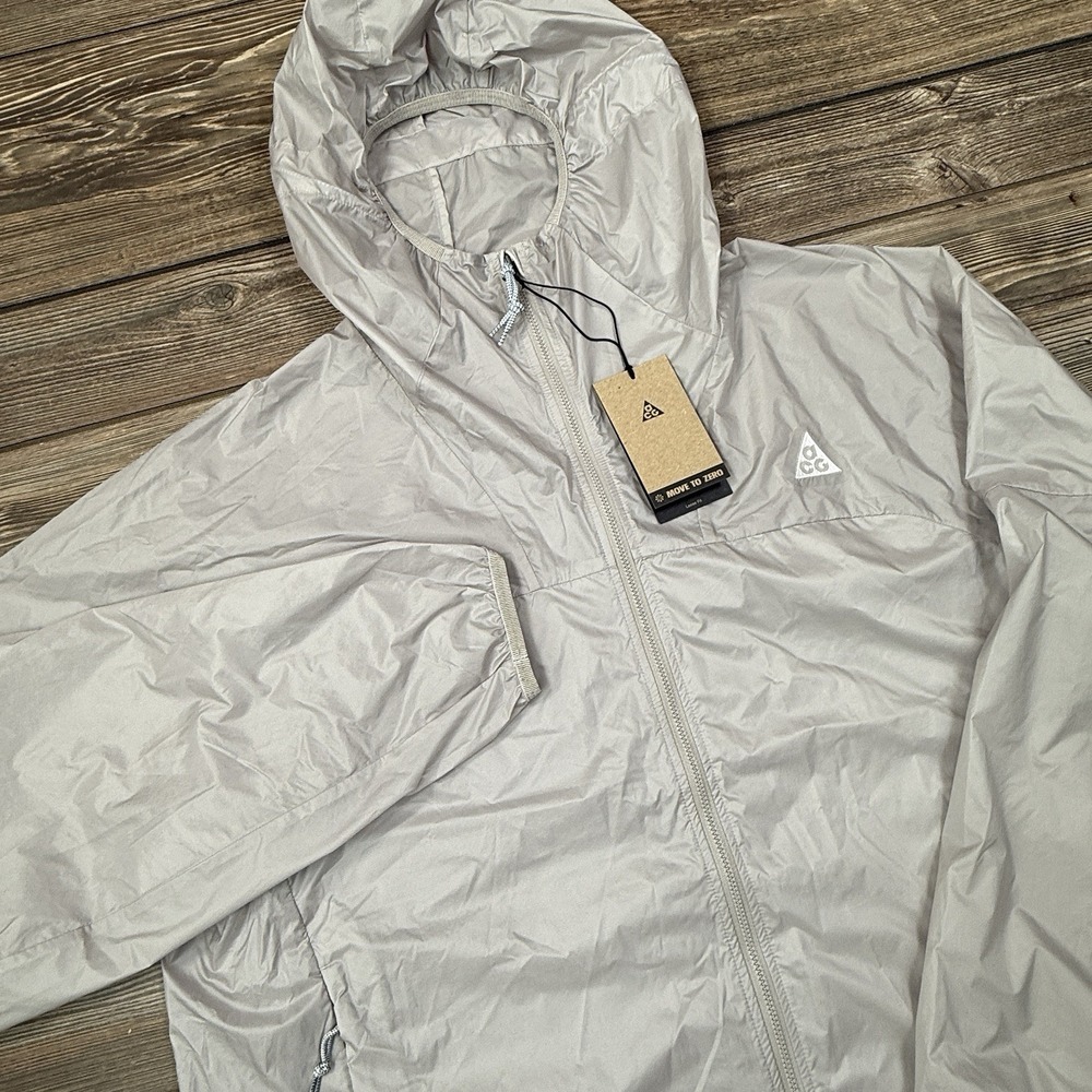 Nike ACG Cinder Cone Windproof Jacket College Grey Men's DB0978-009 Size Large
